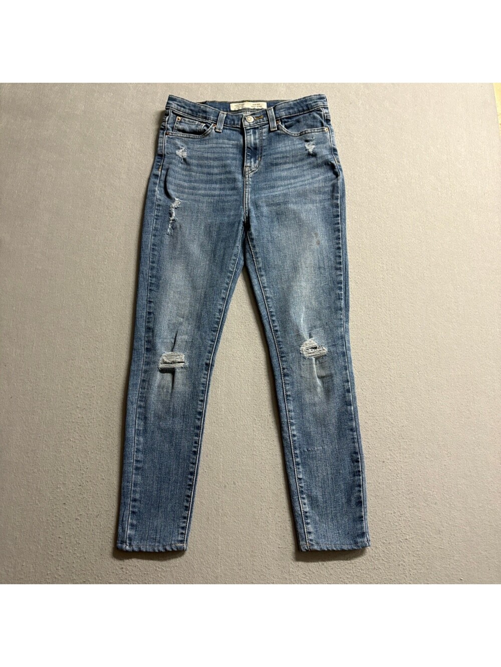 Signature by Levi Strauss Women Size 16 High Rise Super Skinny Distressed Jeans
